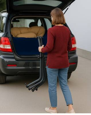 Armegeda Sarı Renk Metal Minderli Sandalye | Katlanabilir Dayanıklı Rahat Bahçe Balkon Kamp Kafe   (1)