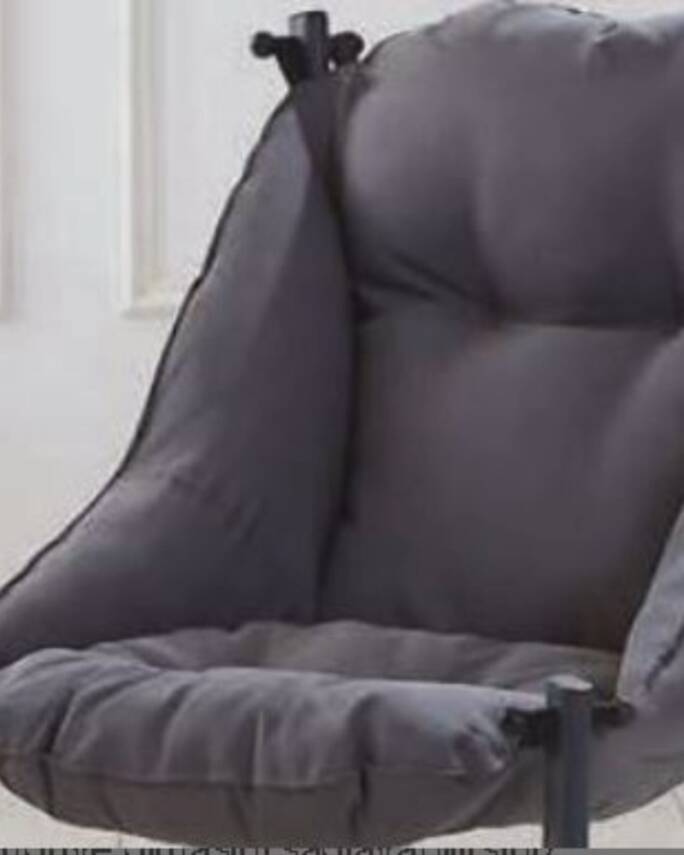 ArmegedaGri Renk Metal Minderli Sandalye | Katlanabilir Dayanıklı Rahat Bahçe Balkon Kamp Kafe  - 2