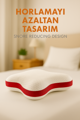 Armegeda Visco Kelebek Yastık Rahat Uyku Horlama Yastığı Profesyonel VBK01