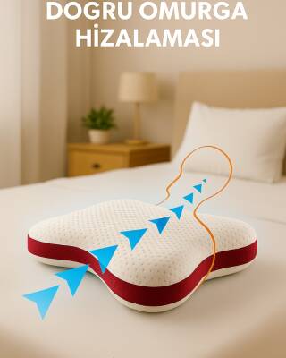 Armegeda Visco Kelebek Yastık Rahat Uyku Horlama Yastığı Profesyonel VBK01 - 4