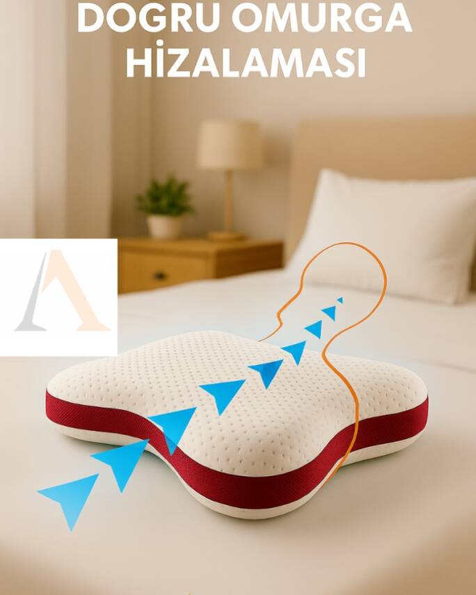 Armegeda Visco Kelebek Yastık Rahat Uyku Horlama Yastığı Profesyonel VBK01 - 4