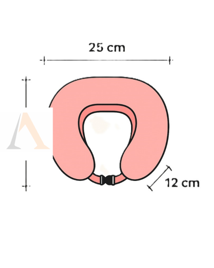 Armegeda Visco, Seyahat, Boyun, Yastığı, Rahat, Uyku, PEMBE, kadifemsi - 4