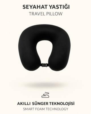 Armegeda Visco, Seyahat, Boyun, Yastığı, Rahat, Uyku,Siyah, kadifemsi (1)