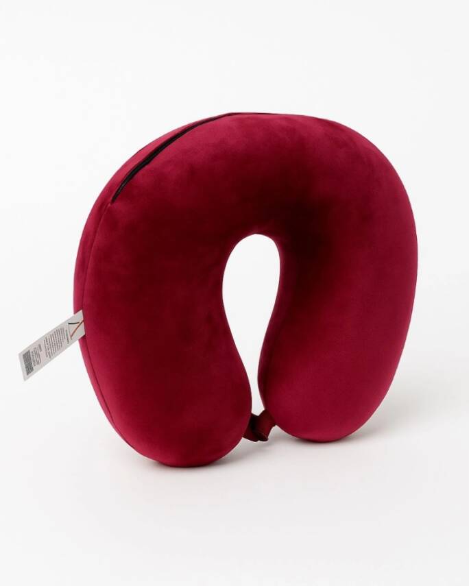 Armegeda Visco, Seyahat, Boyun, Yastığı, Rahat, Uyku, Narkırmızısı, kadifemsi  - 4