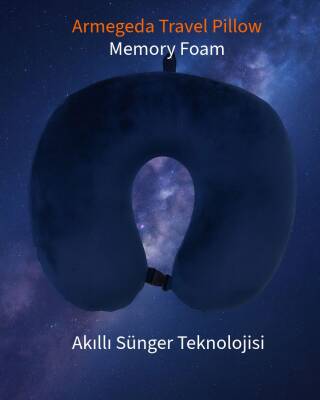 Armegeda Visco, Seyahat, Boyun, Yastığı, Rahat, Uyku,lacivert, kadifemsi 