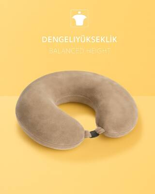 Visco, Seyahat, Boyun, Yastığı, Rahat, Uyku, Bej, kadifemsi  - 7