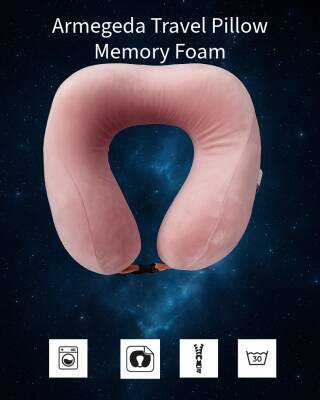 Armegeda Visco, Seyahat, Boyun, Yastığı, Rahat, Uyku, PEMBE, kadifemsi