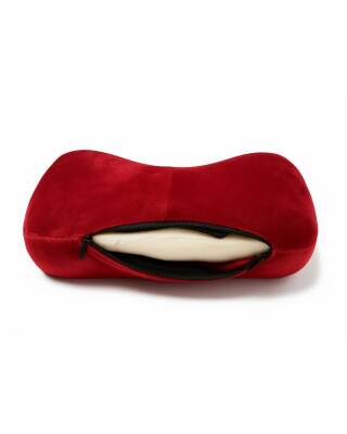 ArmegedaNar Kırmızısı Memory Foam Boyun Destekli Seyahat Yastigi – U Sekilli   - 4