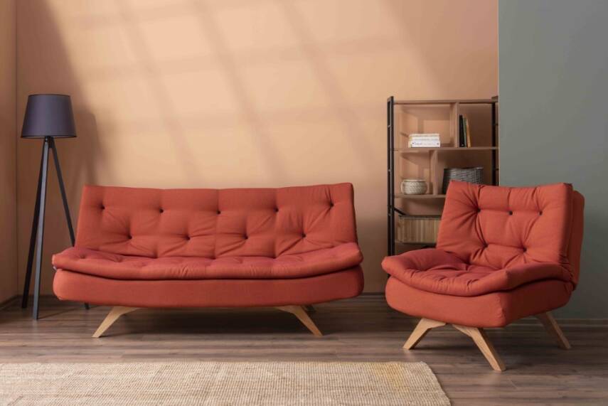 Futon Sally Kanepe – Modern Tasarım, Rahat Oturum, Ahşap Ayak  - 2