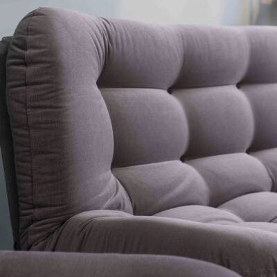 Futon Maris Modern üçlü Gri Kanepe – Ahsap Ayakli, Konforlu Tasarim | Armegeda - 6