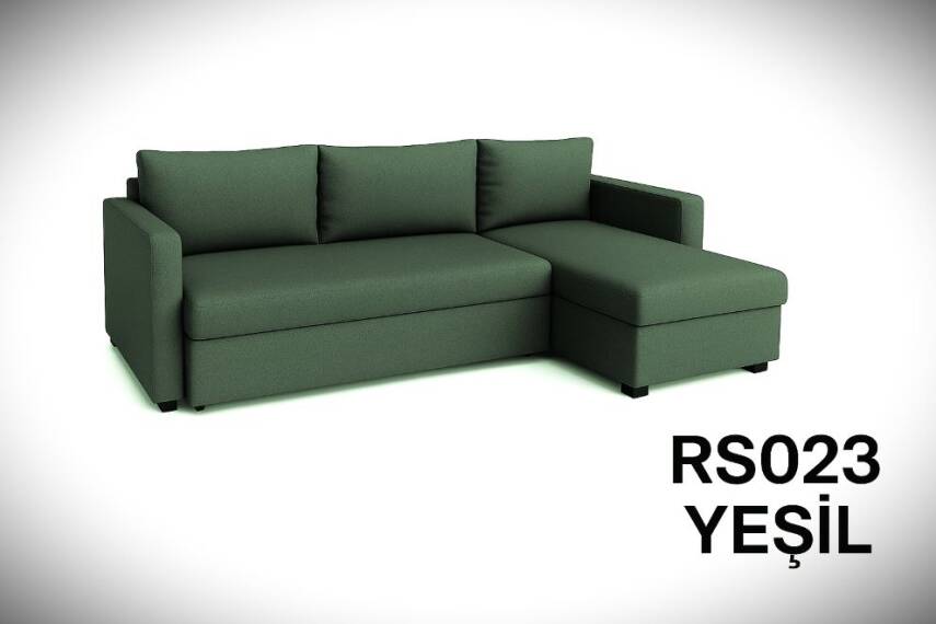 Novella Köşe Takımı – Modern ve Rahat L Koltuk-Yesil - 1