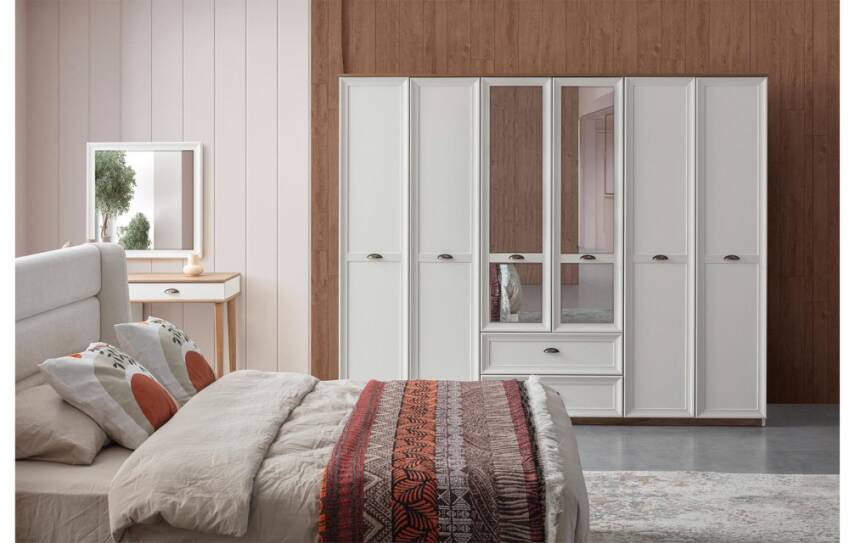 Ada Yatak Odasi Takimi | Beyaz Modern ve Zarif Tasarim – Armegeda - 3