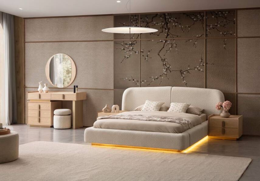 Asya Yatak Odası Takımı – Modern Ahşap Tasarım, Fonksiyonel Gardırop ve Sık Karyola  - 10