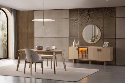 Asya Yemek Odasi Takimi | Modern Ahsap ve Konsollu Tasarim – Armegeda